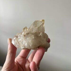 Raw Citrine Crystal Cluster - Pale Honey Tones